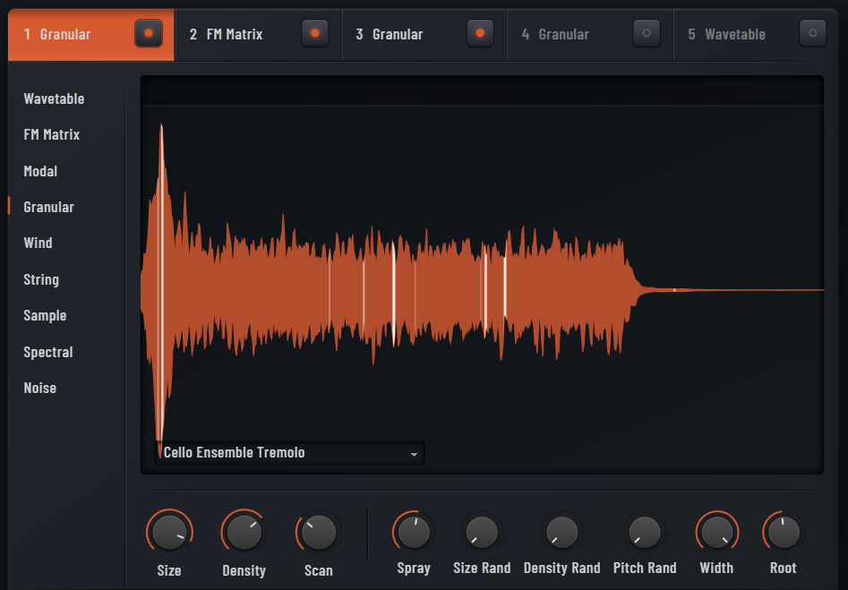 Granular synthesis