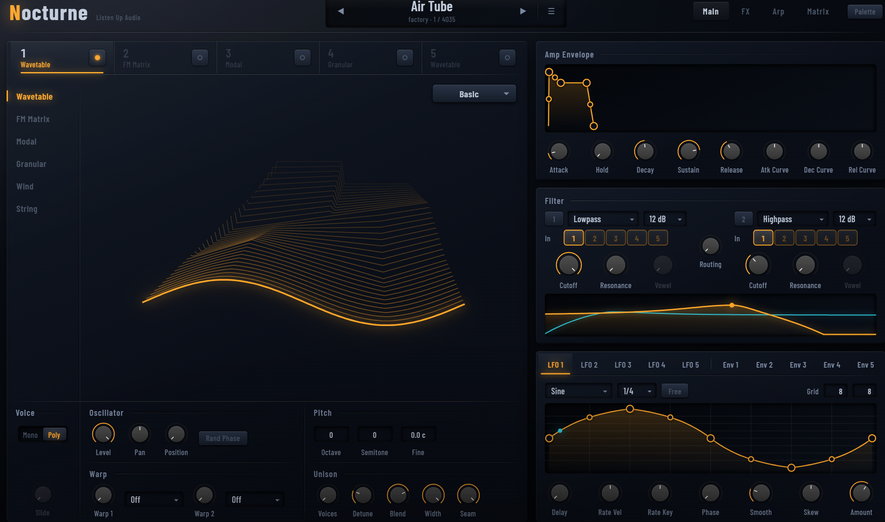 NOCTURNE interface