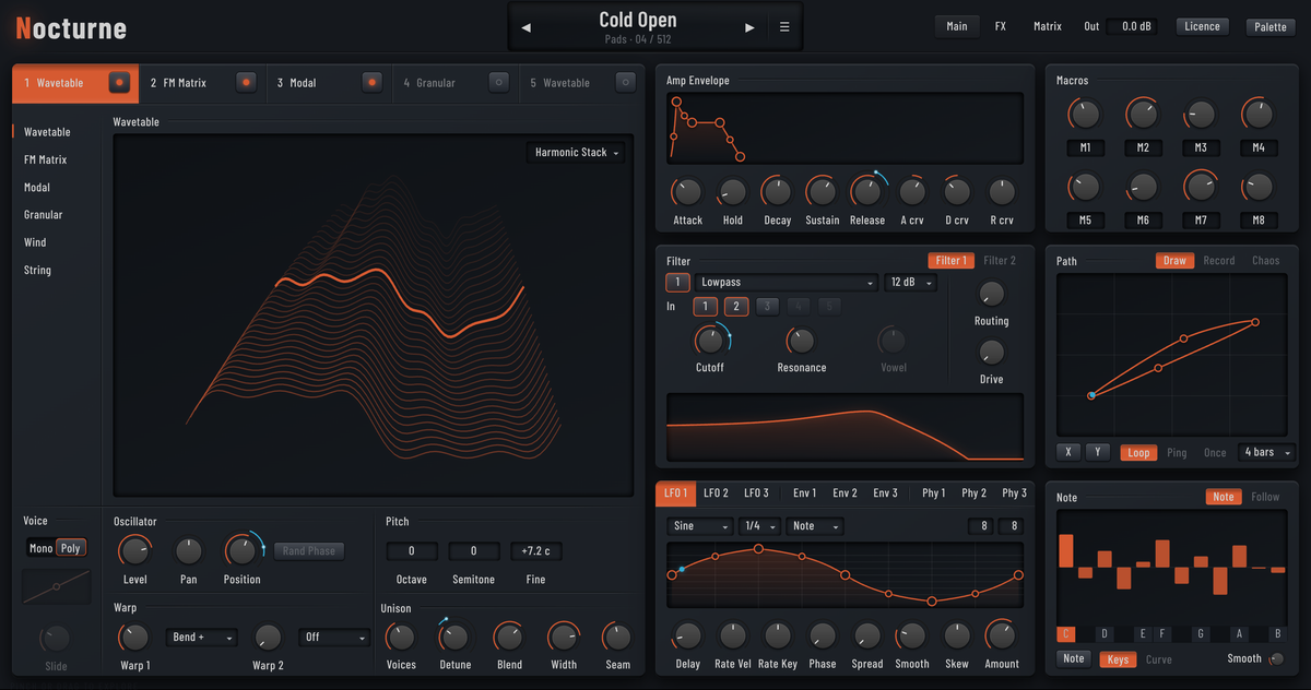 NOCTURNE interface